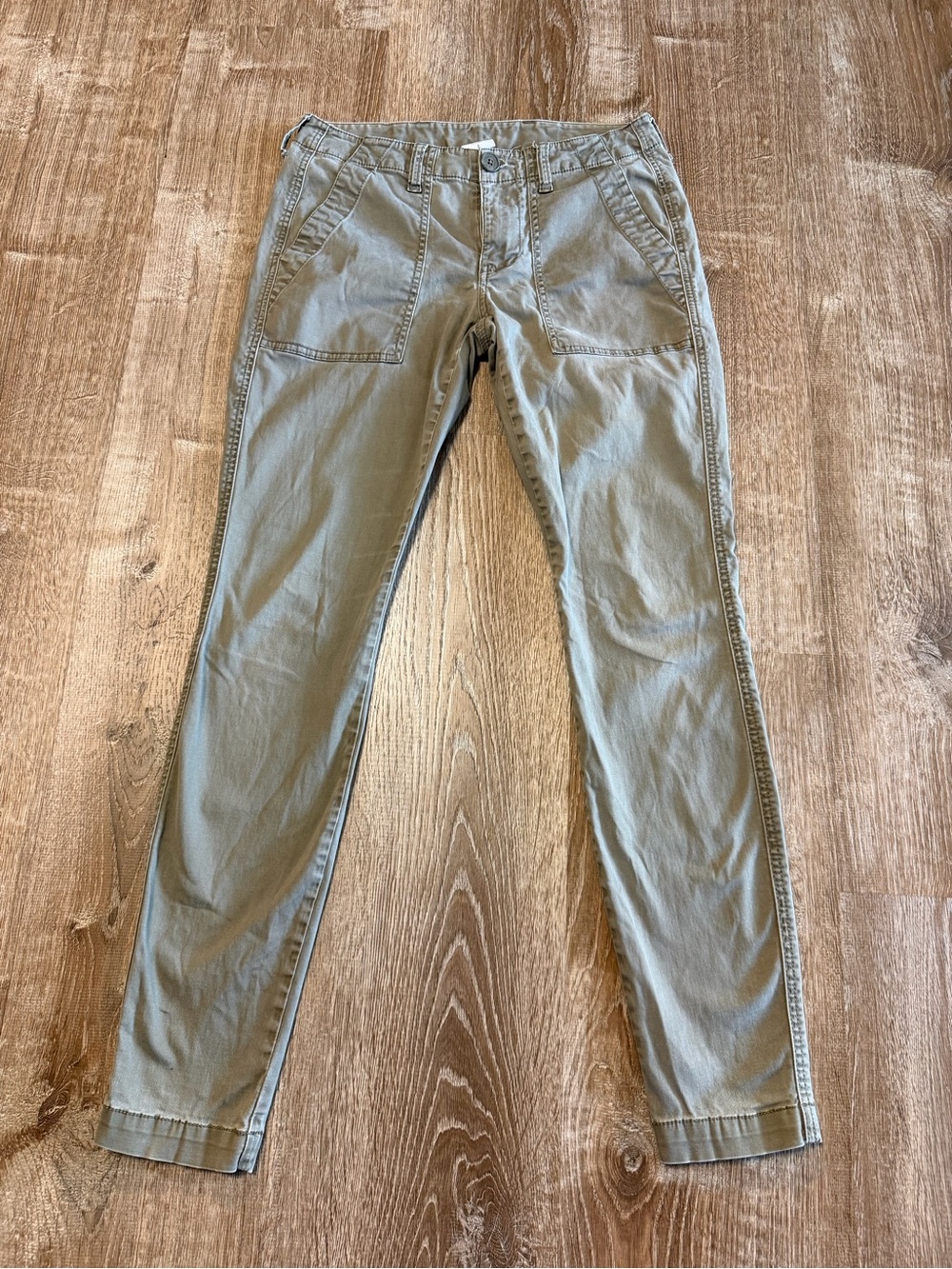 Cabi Olive Green Utility Cargo Pants Size 2 Straight Leg